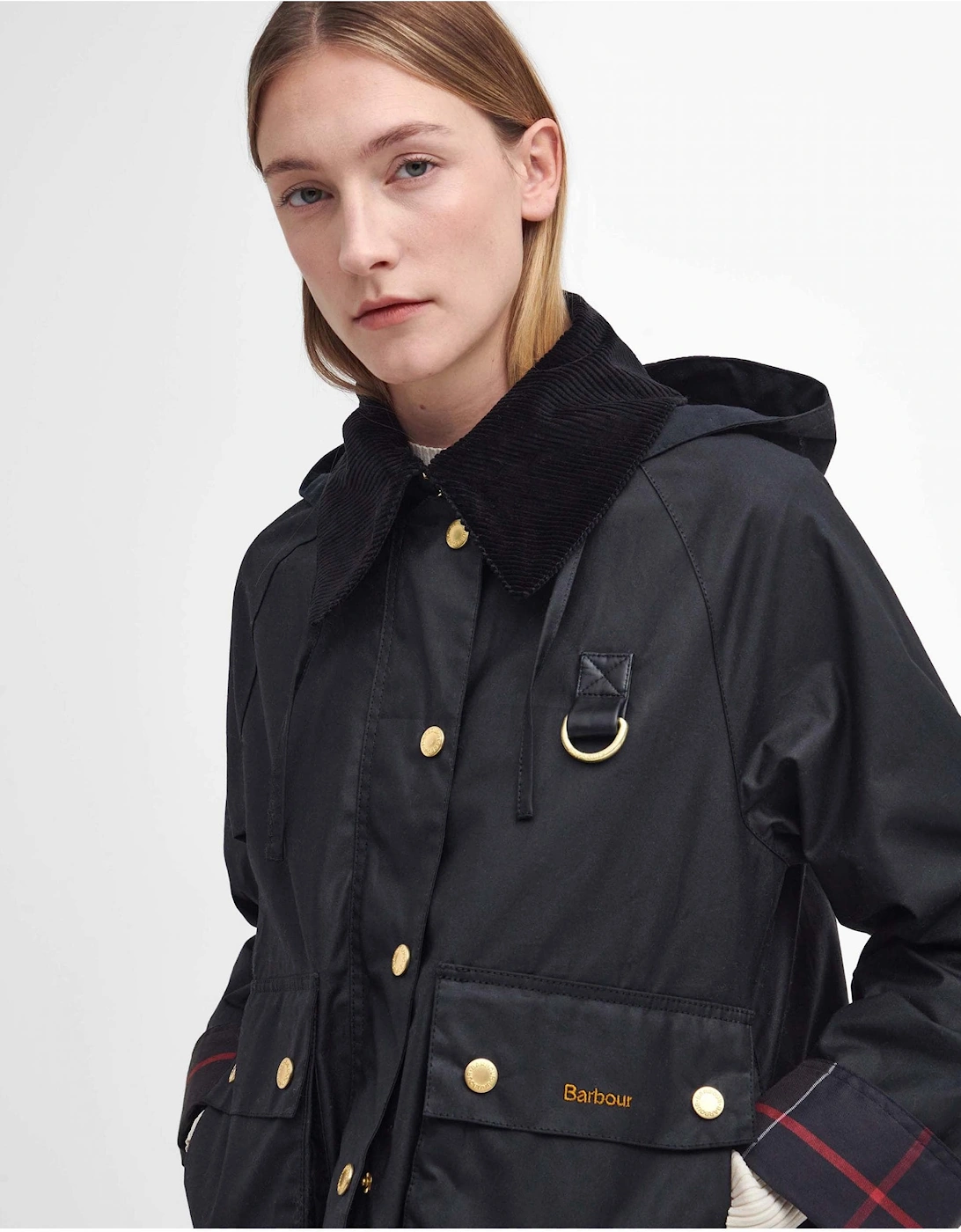 Reighton Womens Wax Jacket - Black/Classic