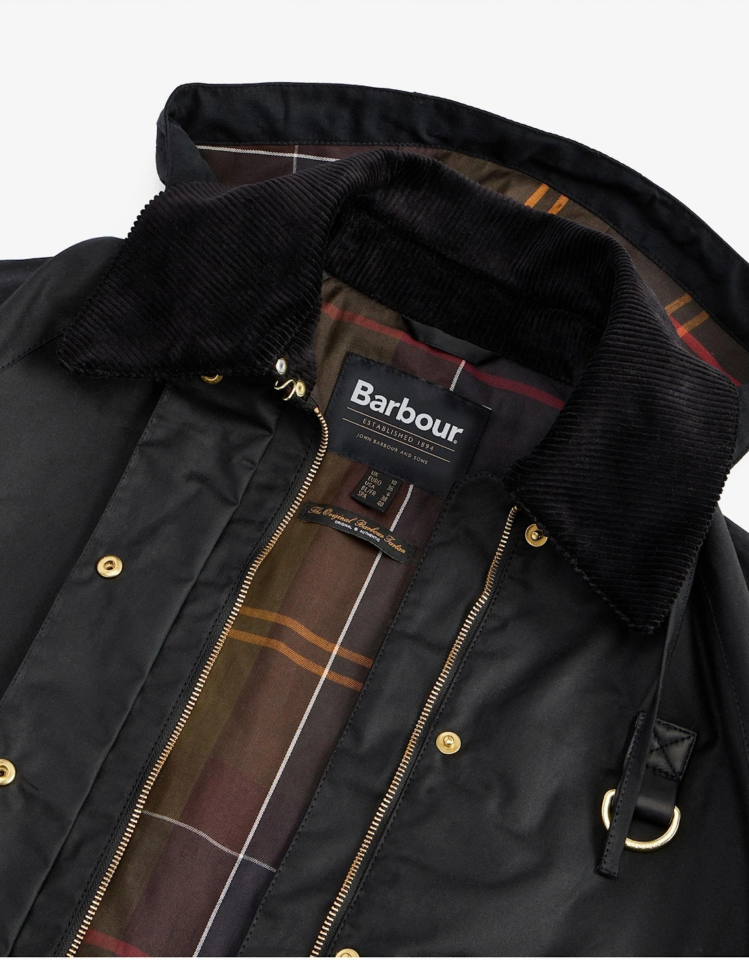 Reighton Womens Wax Jacket - Black/Classic