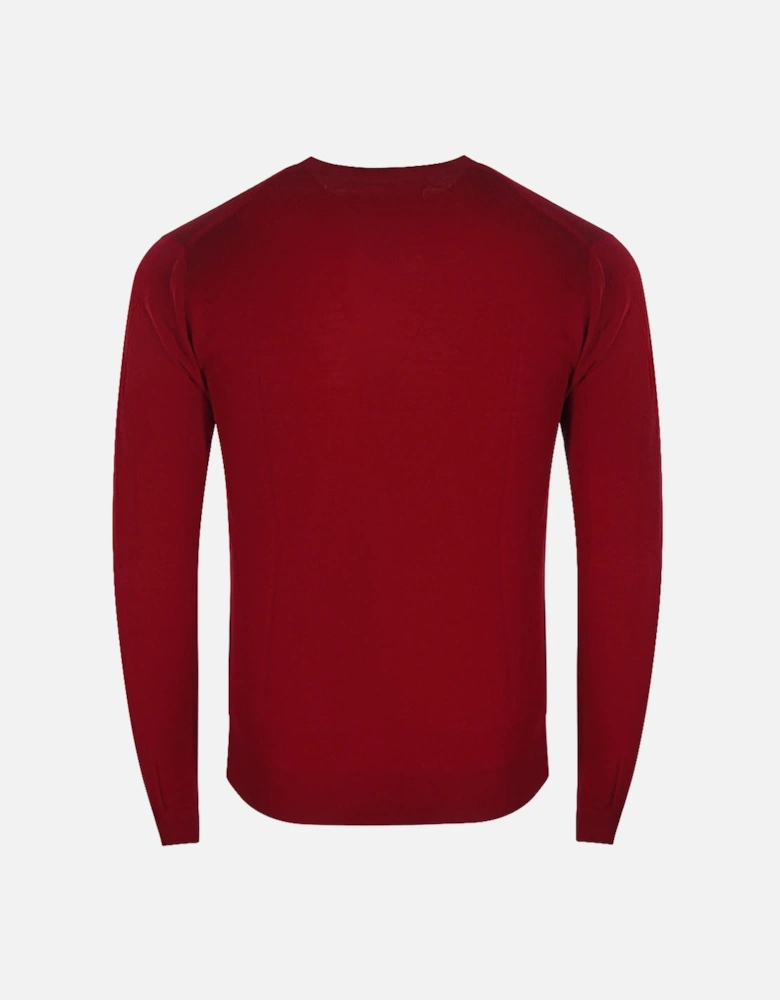 Plain Red Pullover Sweater