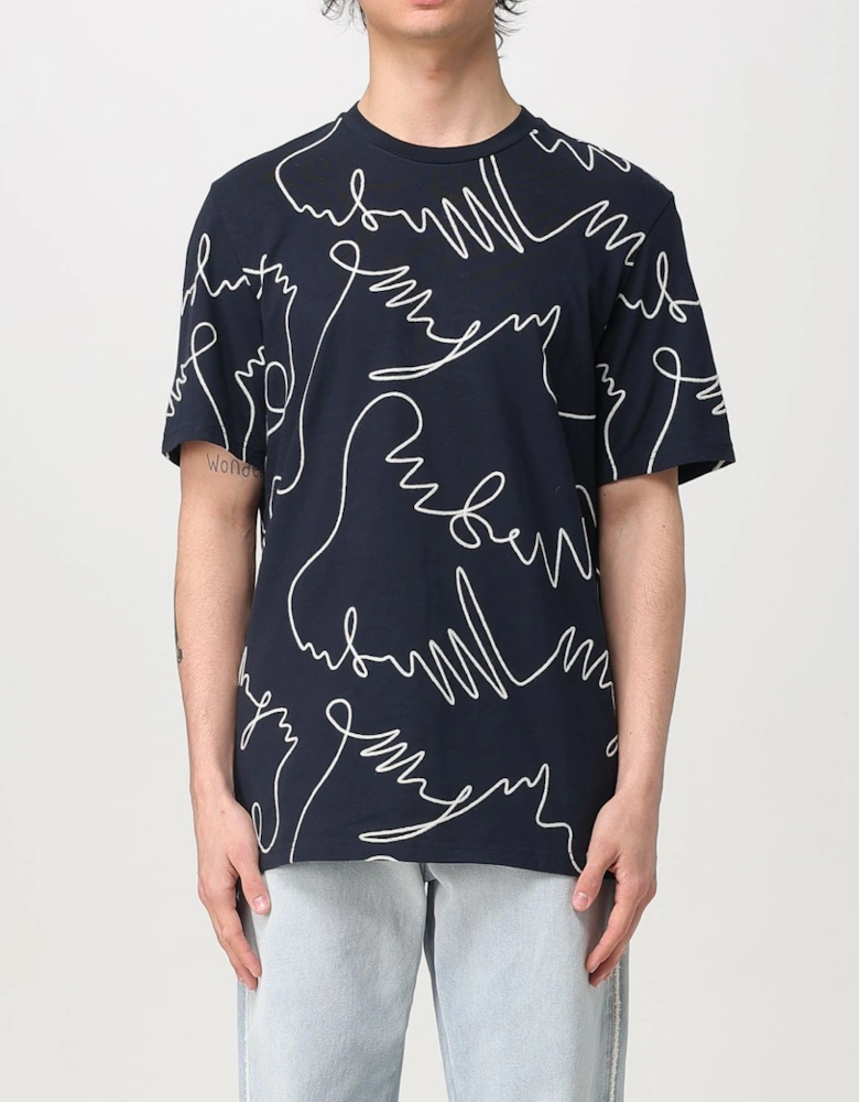 Abstract Line Art Graphic Tee