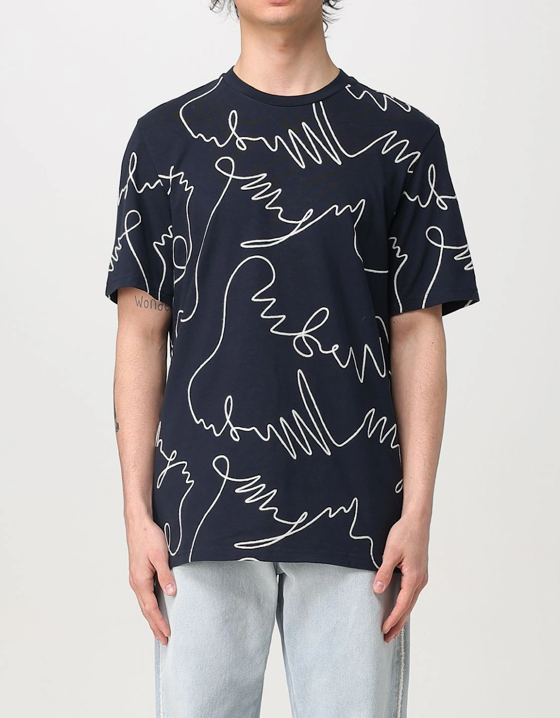 Abstract Line Art Graphic Tee, 5 of 4