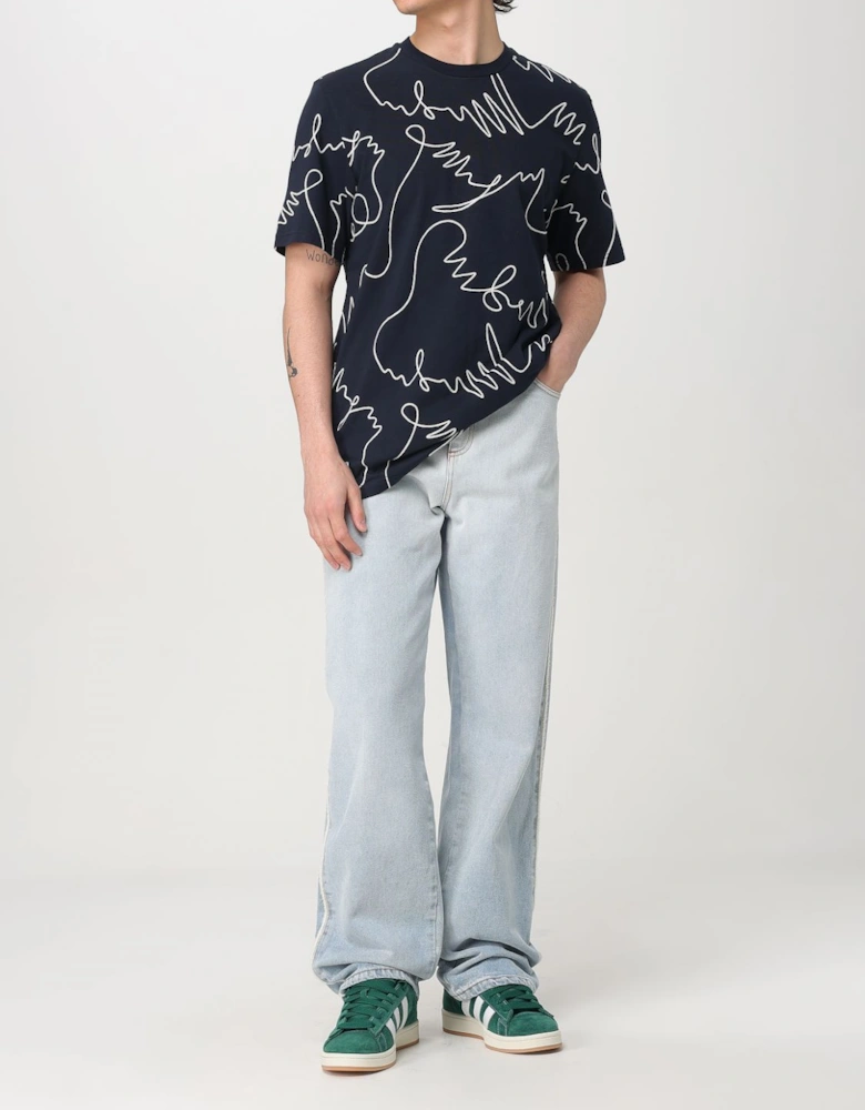 Abstract Line Art Graphic Tee