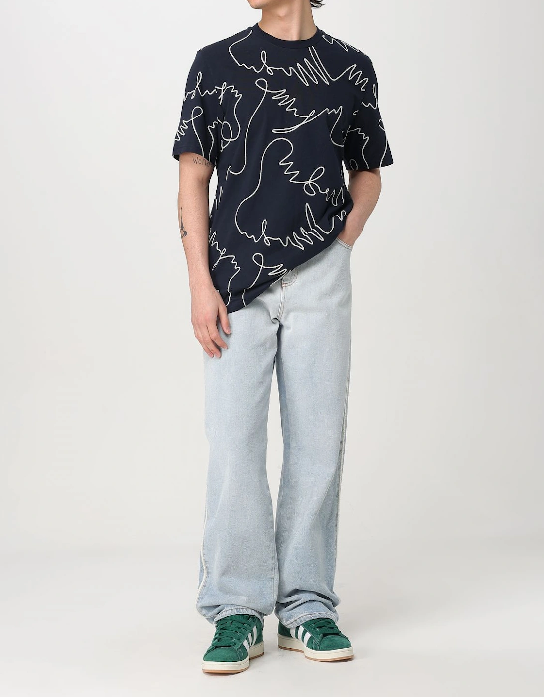 Abstract Line Art Graphic Tee