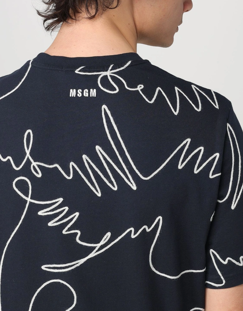 Abstract Line Art Graphic Tee