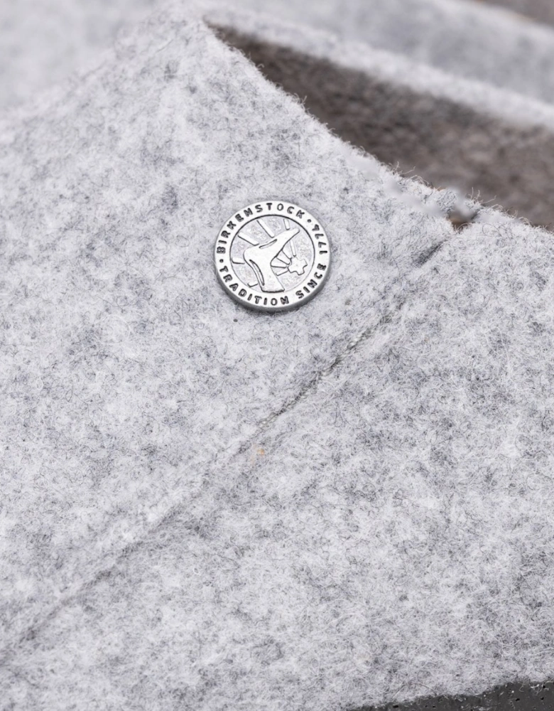 Birkenstock Zermatt Standard Wool Felt Unisex Clogs - Light Gray