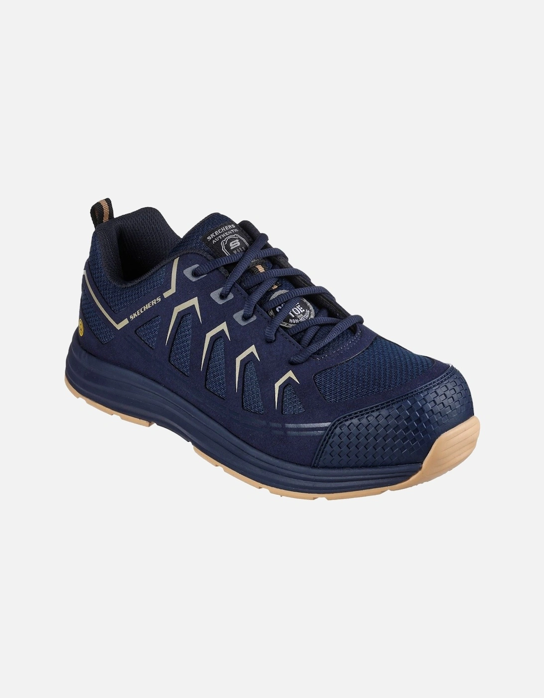 Workwear Malad II Textile Men's Navy/Tan Safety Trainers
