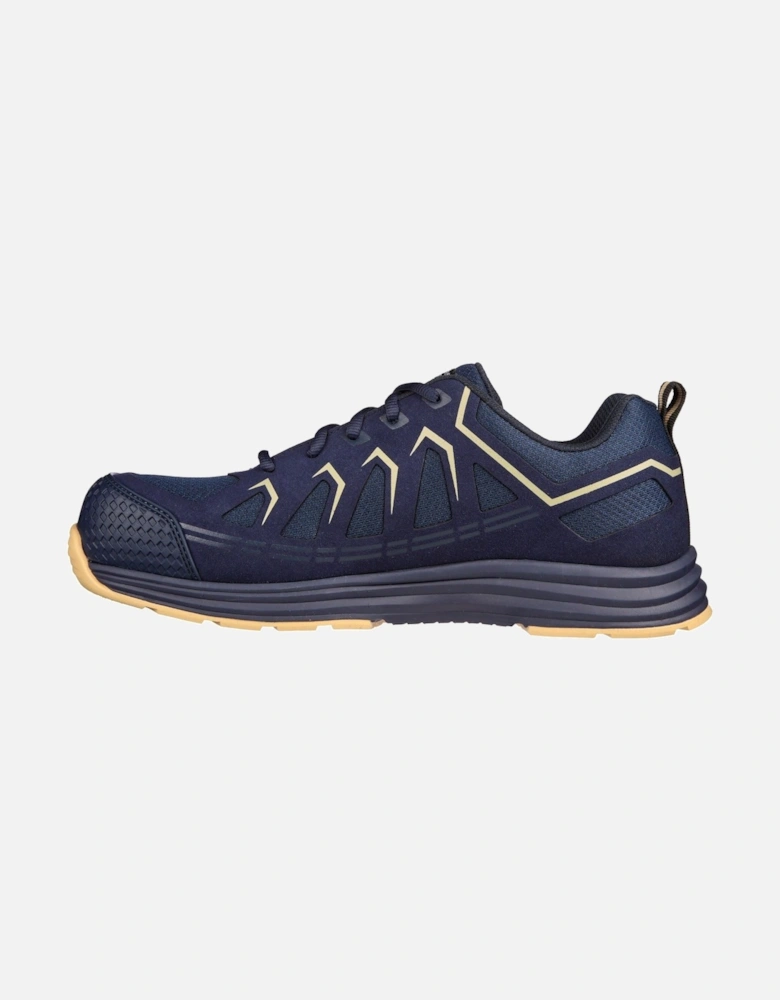 Workwear Malad II Textile Men's Navy/Tan Safety Trainers