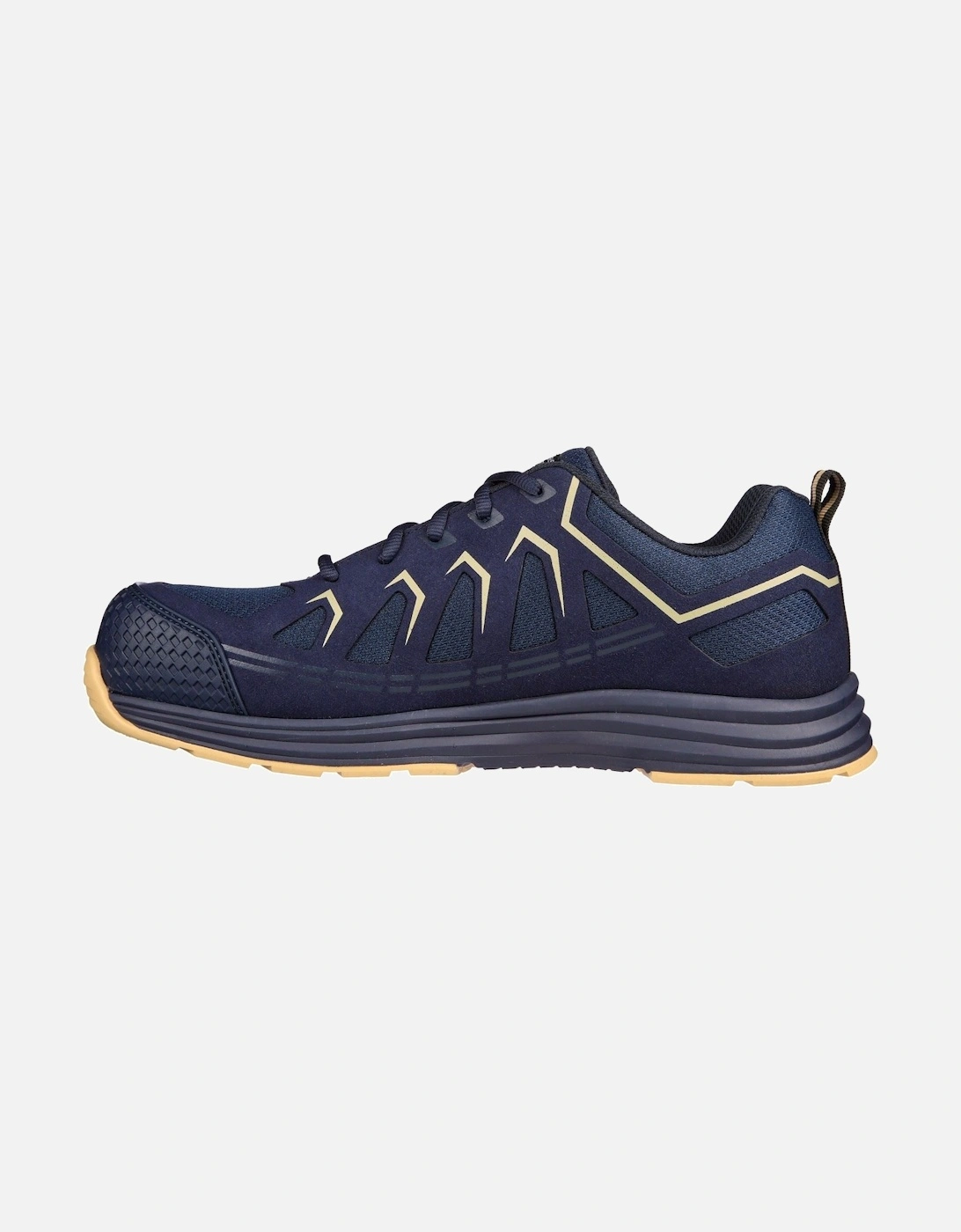 Workwear Malad II Textile Men's Navy/Tan Safety Trainers