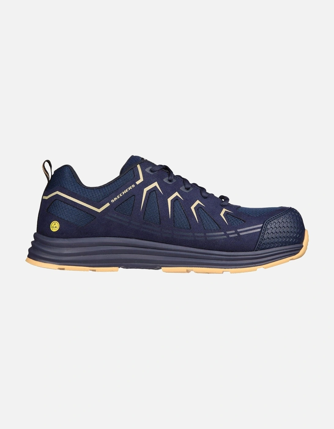 Workwear Malad II Textile Men's Navy/Tan Safety Trainers
