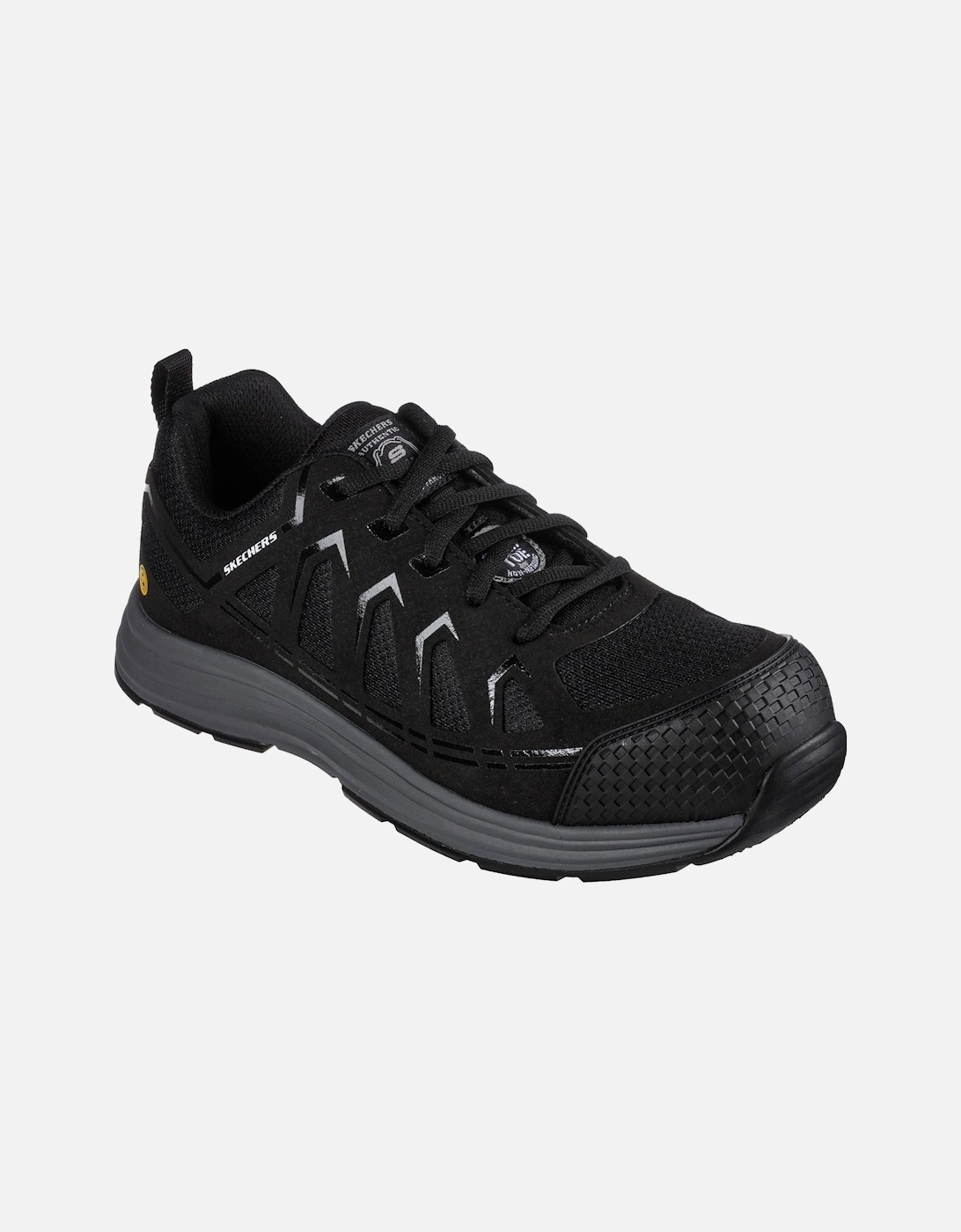 Workwear Malad II Textile Men's Black Safety Trainers, 10 of 9
