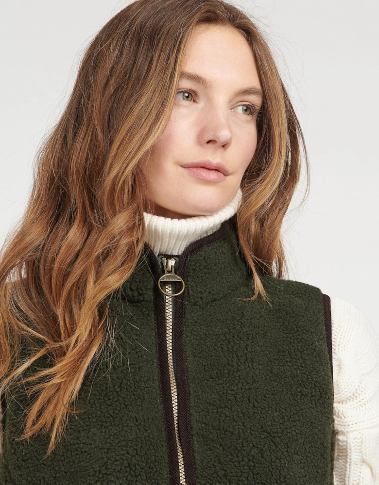 Burford Womens Fleece Gilet - Olive/Classic