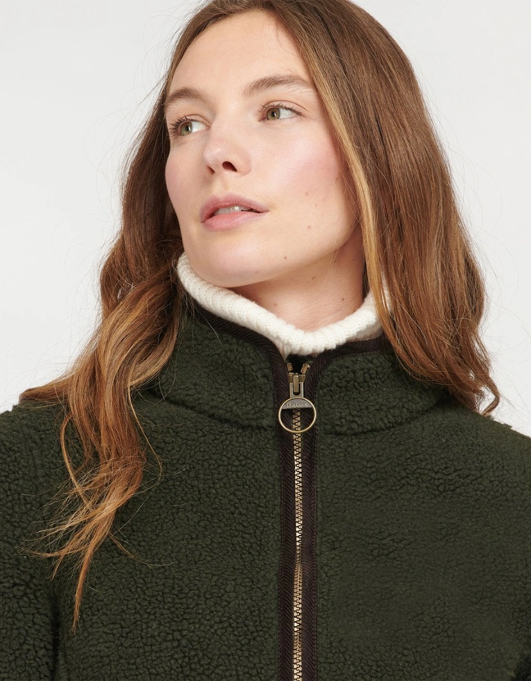 Lavenham Fleece Womens Jacket - Olive/Classic