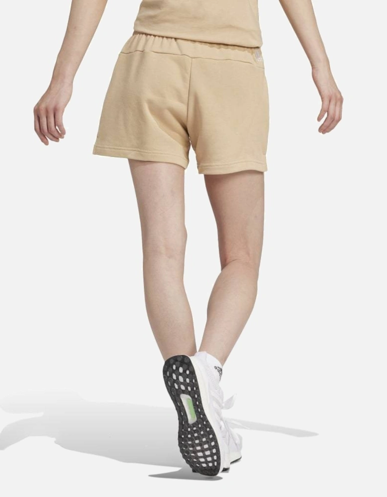 Women's Linear Short Beige Cotton