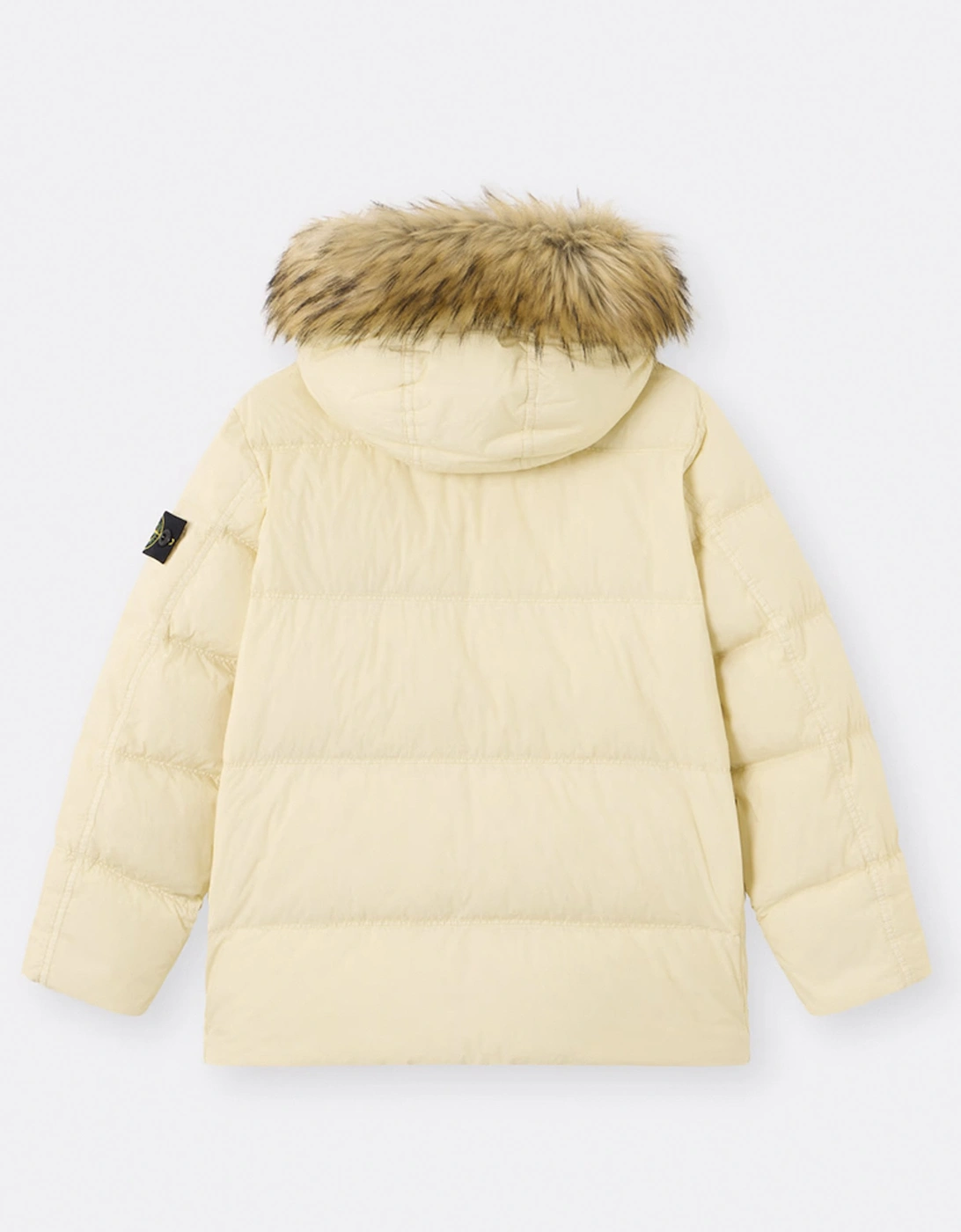 Kids S0A23 Hooded Down Jacket Ivory