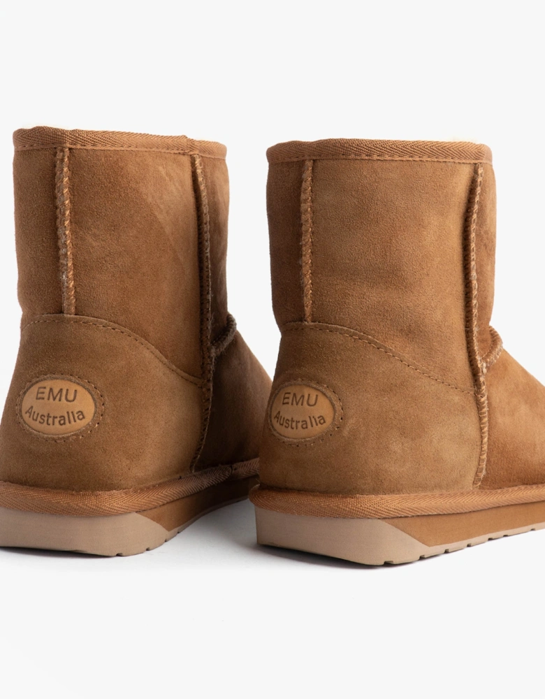 Australia STINGER MINI Womens Sheepskin Boot Chestnut