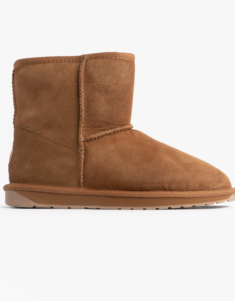 Australia STINGER MINI Womens Sheepskin Boot Chestnut