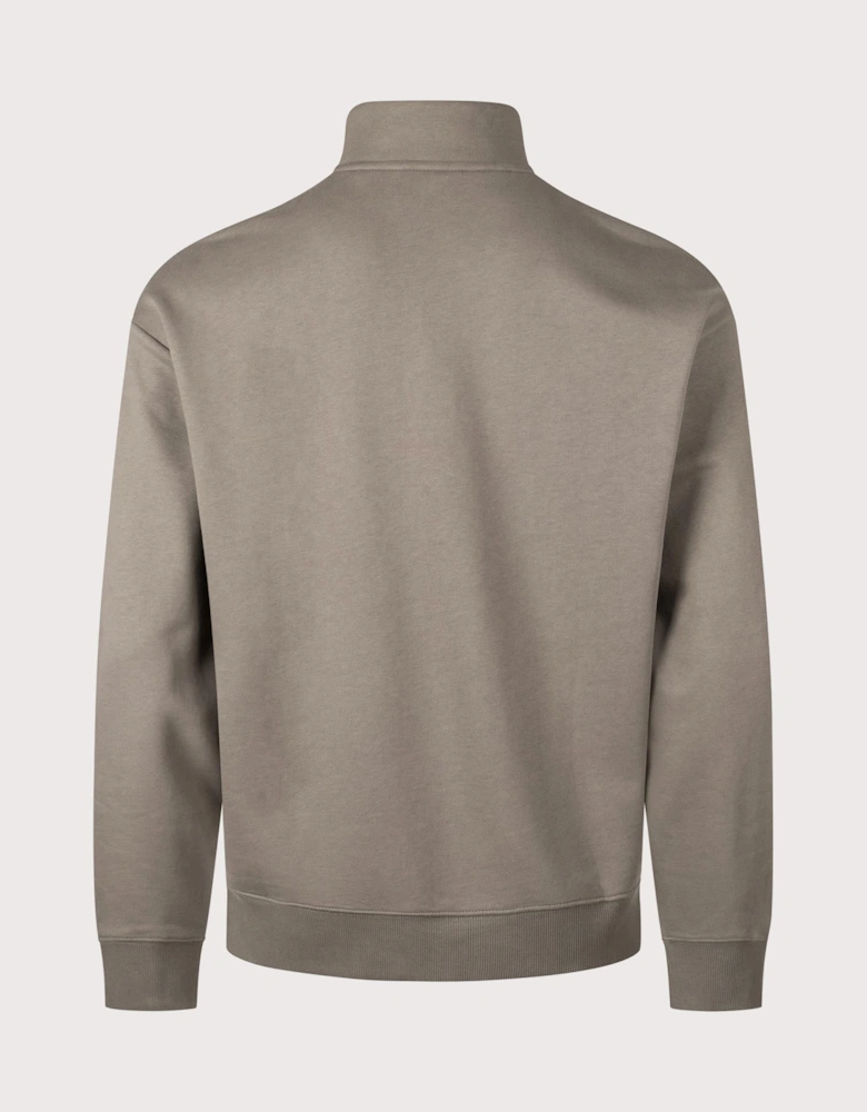 Relaxed Fit Durty244 Quarter Zip Sweatshirt