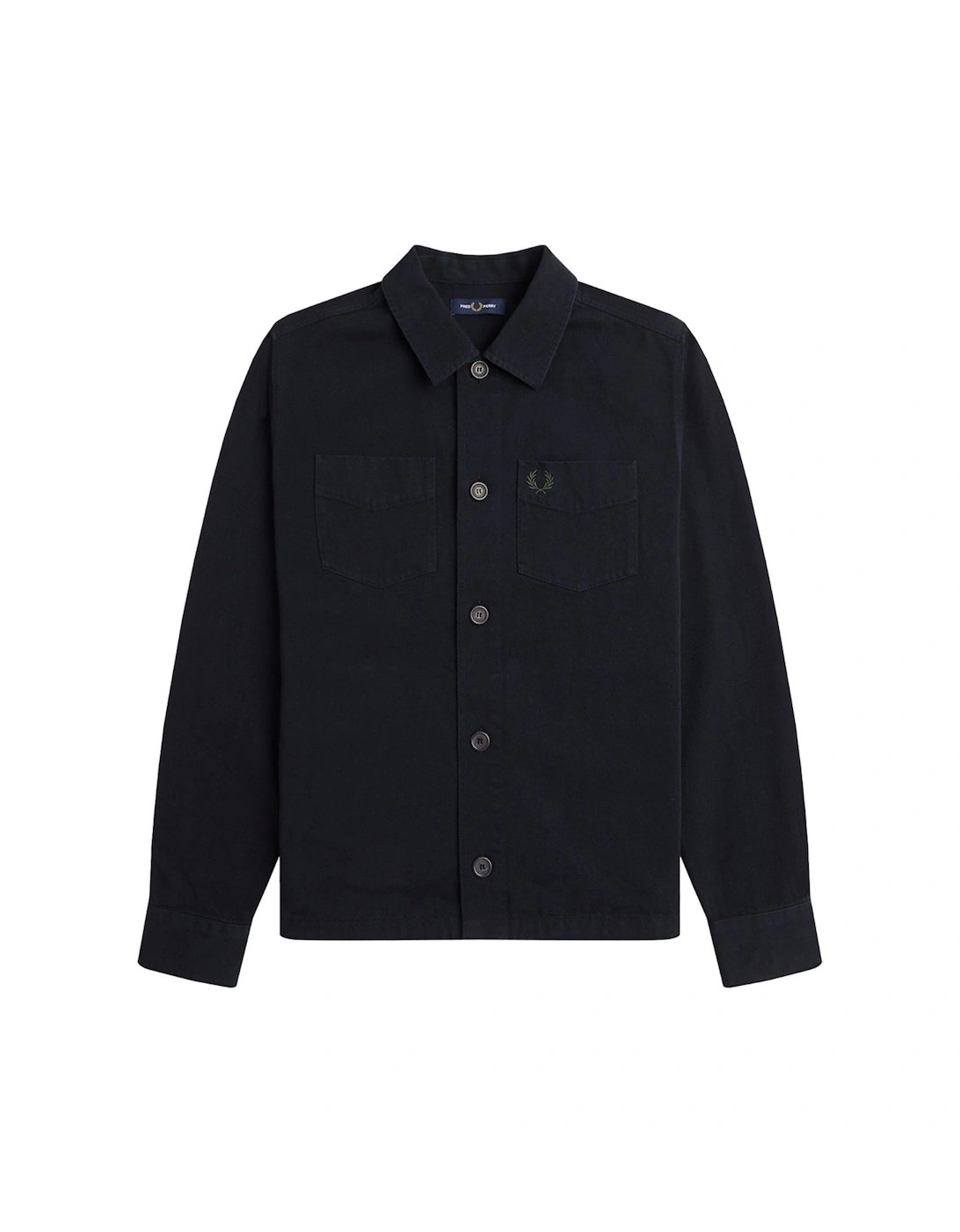 Plain Black Twill Over Shirt Jacket, 5 of 4