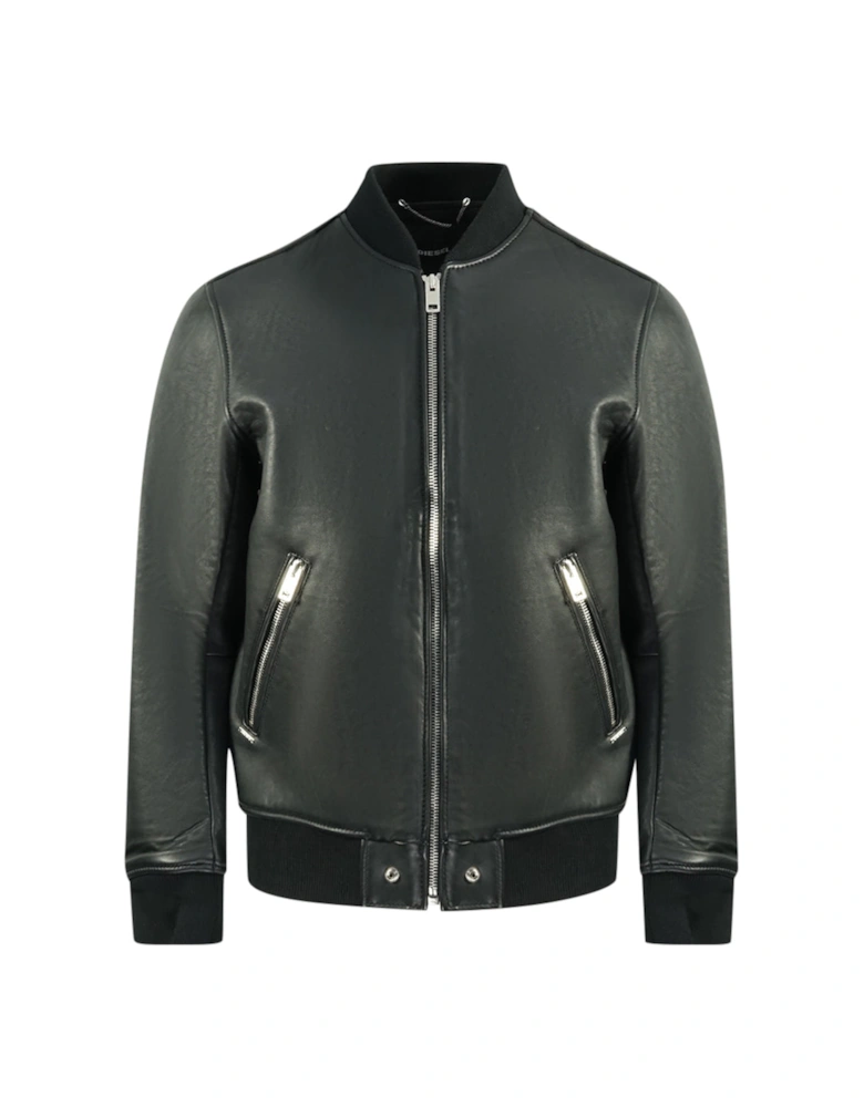L-Bluff Black Leather Jacket