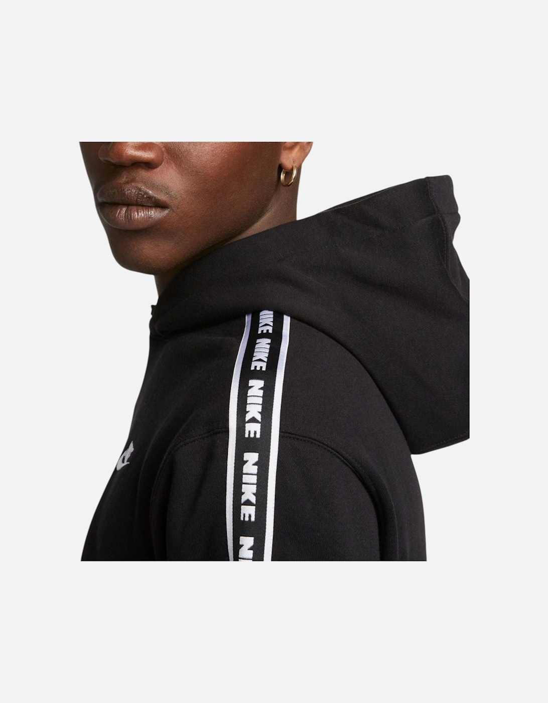 FB7296 Mens Hoodie Aries Club Tape Pullover Hooded Jumper