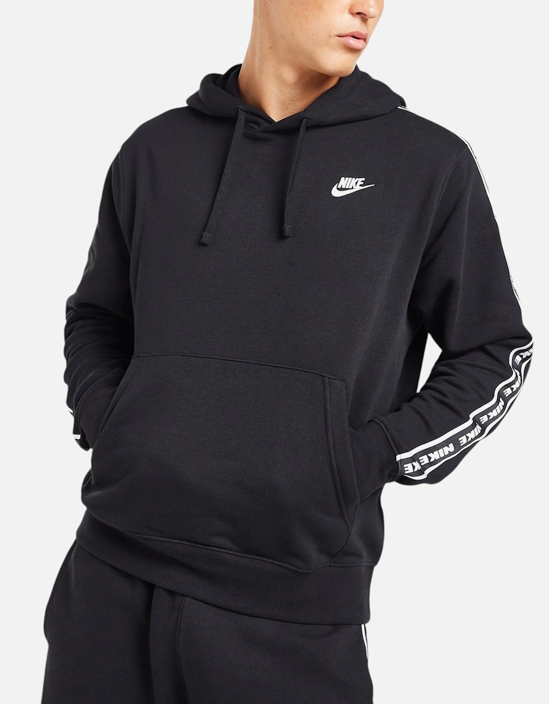 FB7296 Mens Hoodie Aries Club Tape Pullover Hooded Jumper, 9 of 8