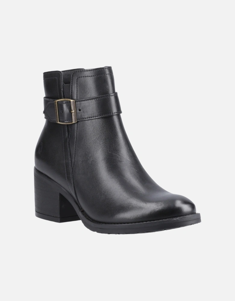 Hensley Leather Women's Black Heeled Ankle Boots