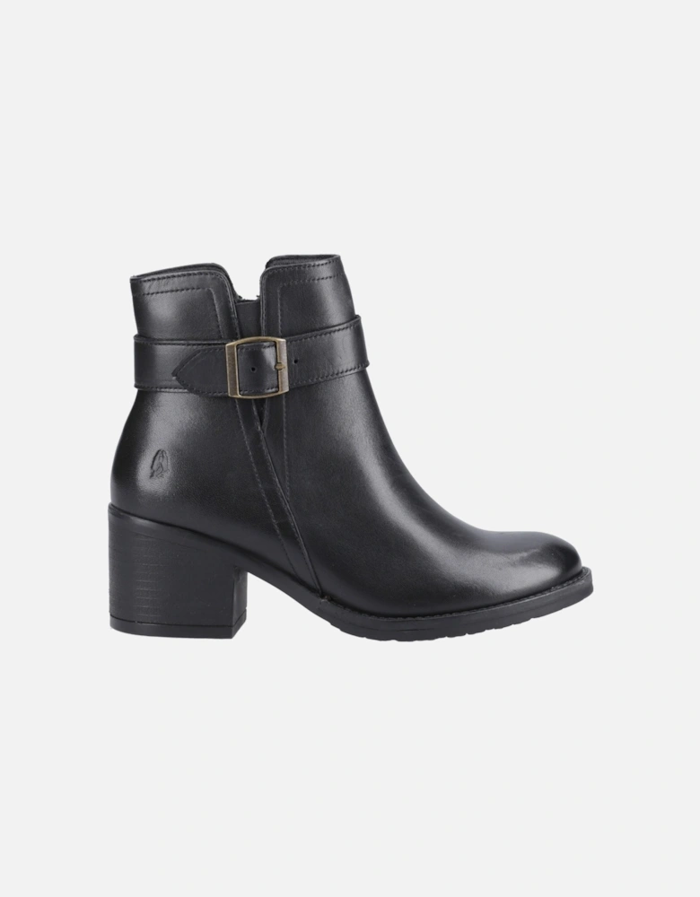 Hensley Leather Women's Black Heeled Ankle Boots