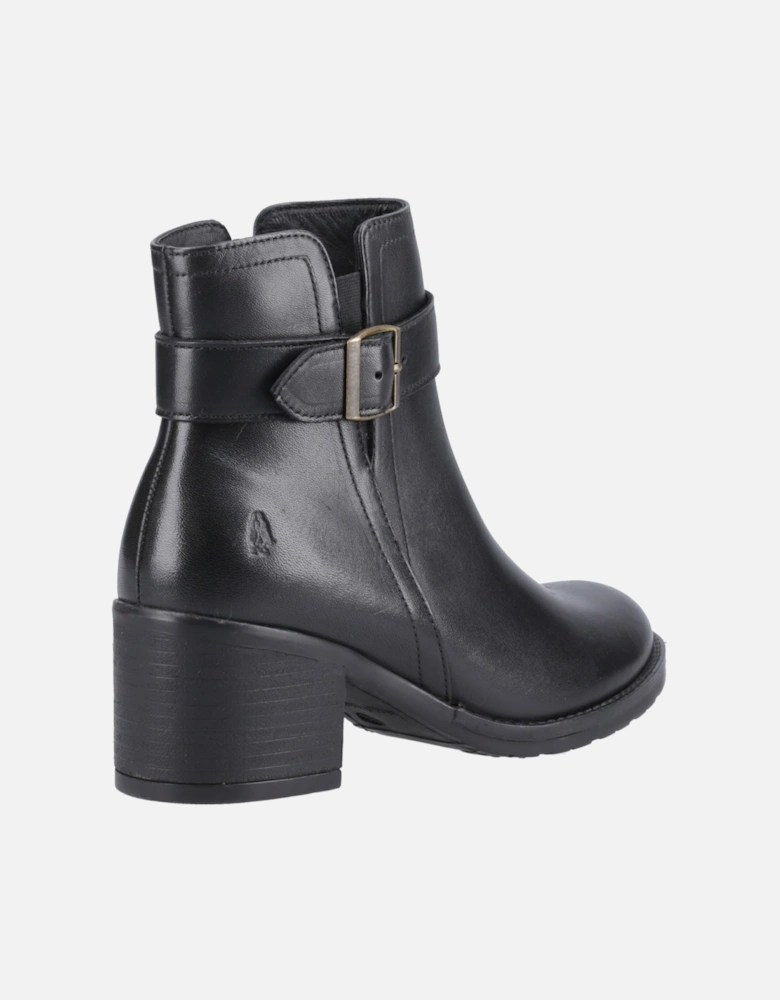 Hensley Leather Women's Black Heeled Ankle Boots