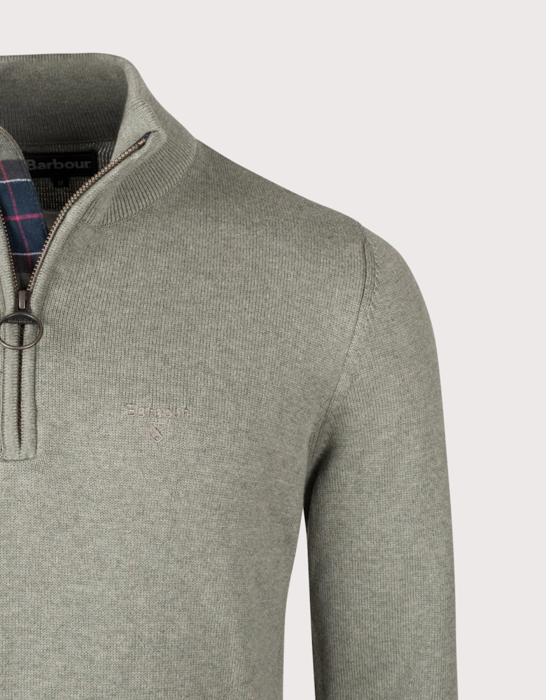Quarter Zip Cotton Knit