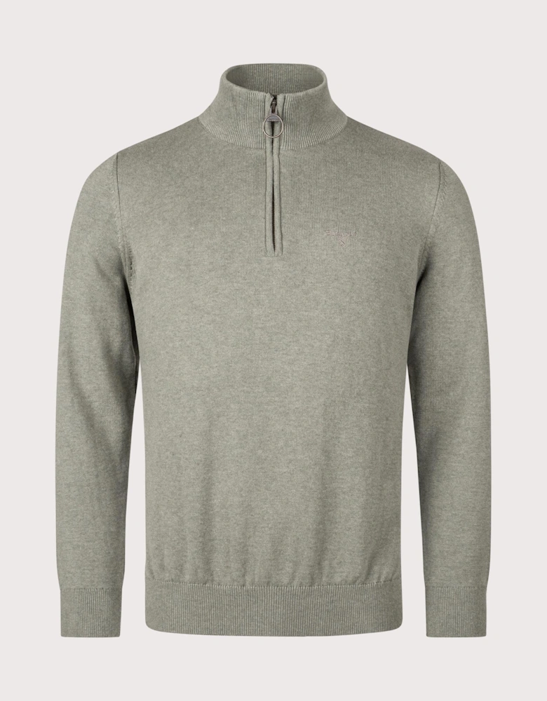 Quarter Zip Cotton Knit