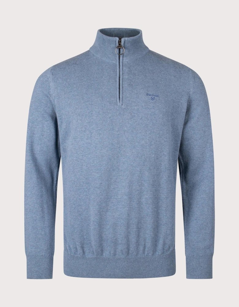 Quarter Zip Cotton Knit