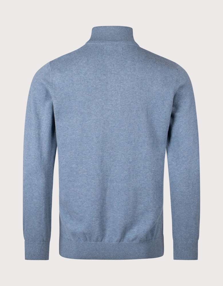 Quarter Zip Cotton Knit