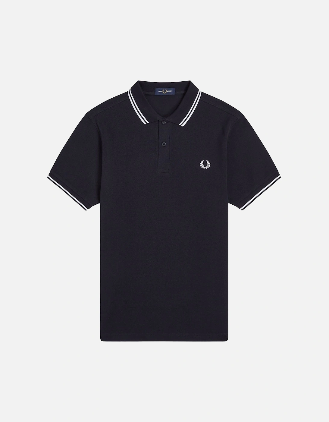 Twin Tipped Polo Shirt Navy/White/White, 4 of 3