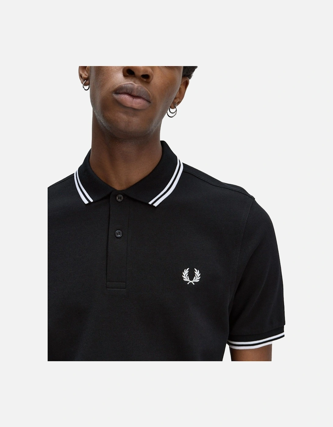 Twin Tipped Polo Shirt Navy/White/White
