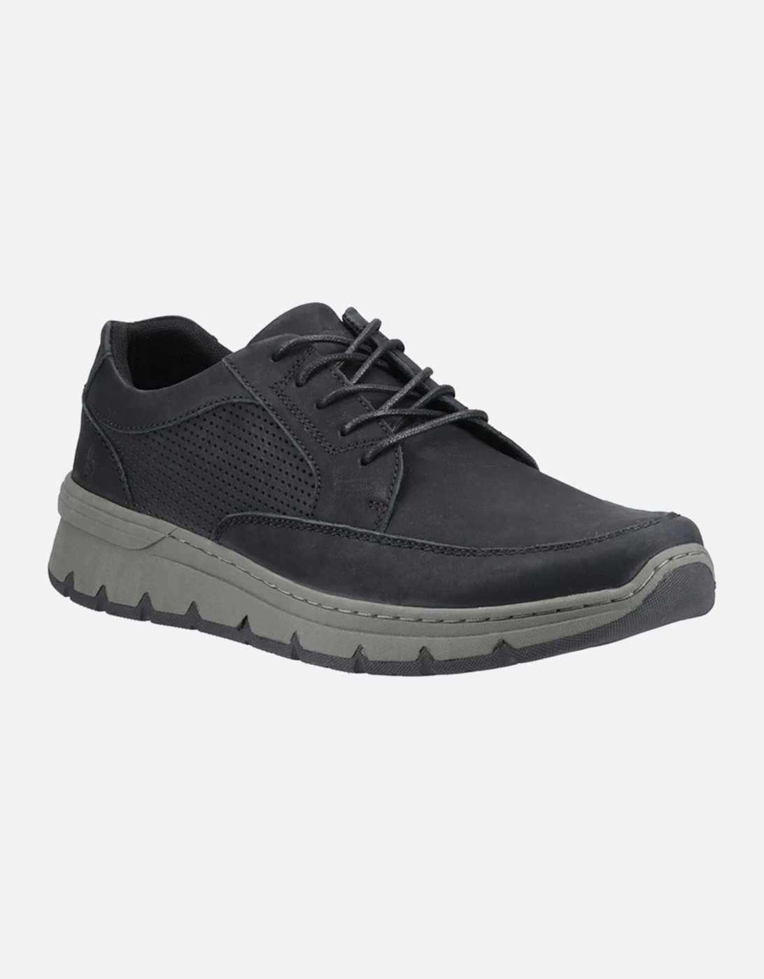 Mens Nelson Leather Lace Up Trainers, 6 of 5
