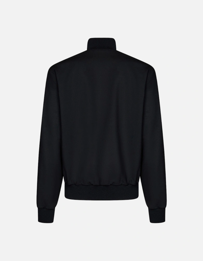 Quote Wool Slim Tracktop Black