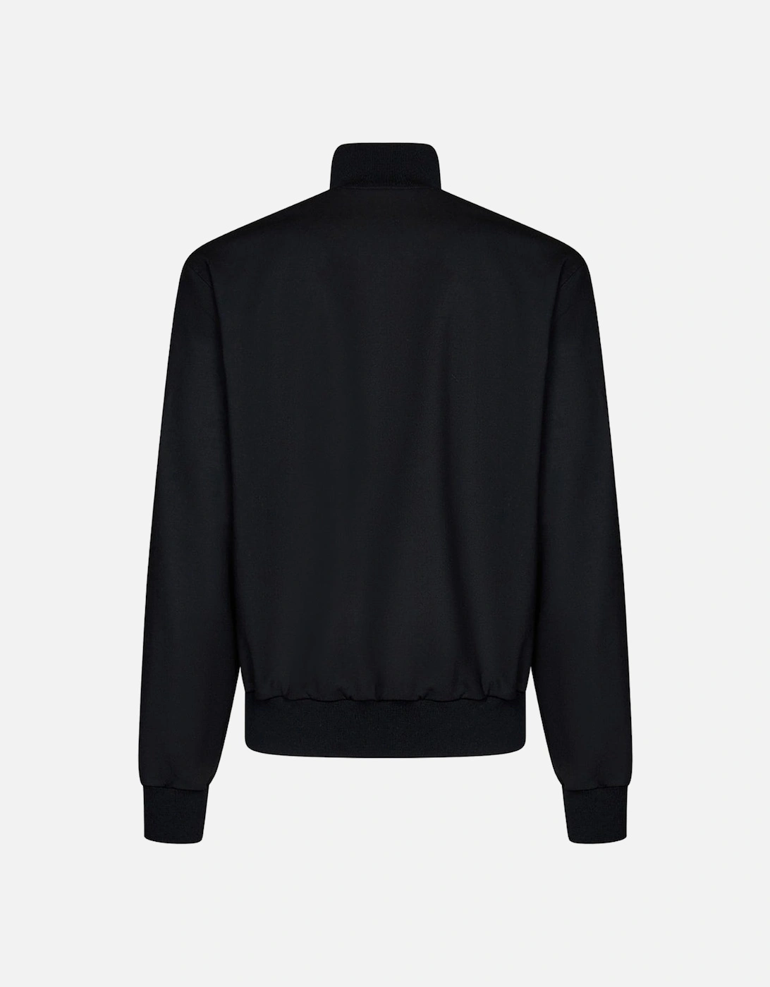 Quote Wool Slim Tracktop Black