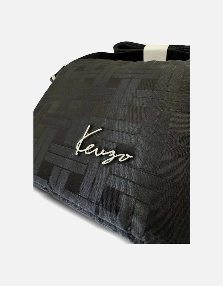Jaquard Logo Crossbody Bag Black