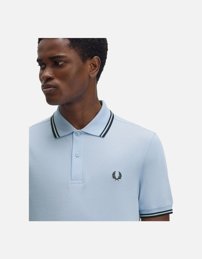 Twin Tipped Polo Shirt Light Smoke/Navy