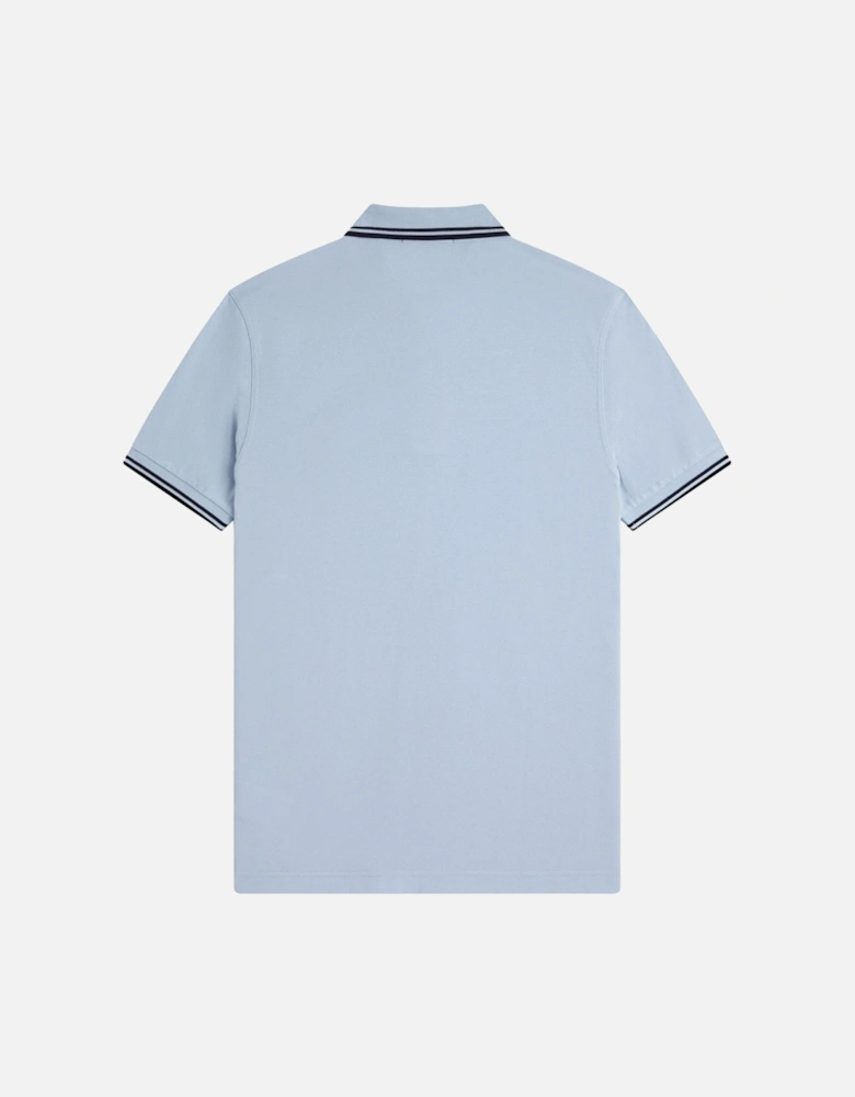 Twin Tipped Polo Shirt Light Smoke/Navy