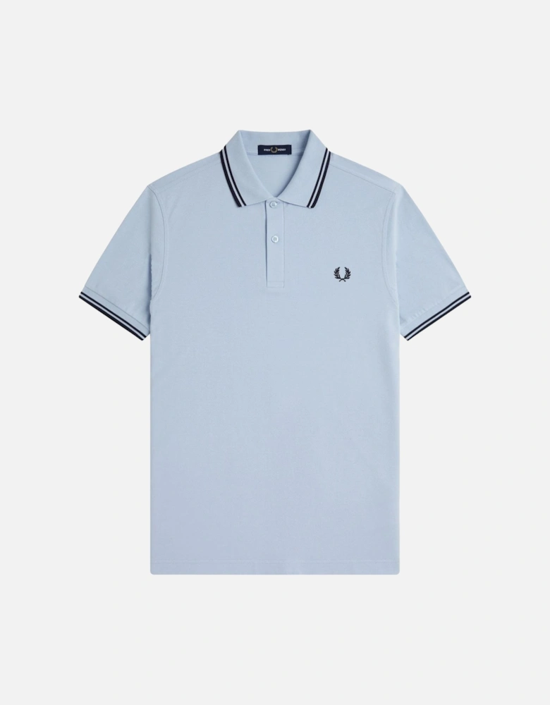 Twin Tipped Polo Shirt Light Smoke/Navy