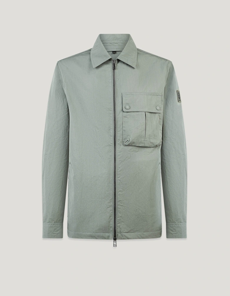 Drome Mens Overshirt - Sage Green