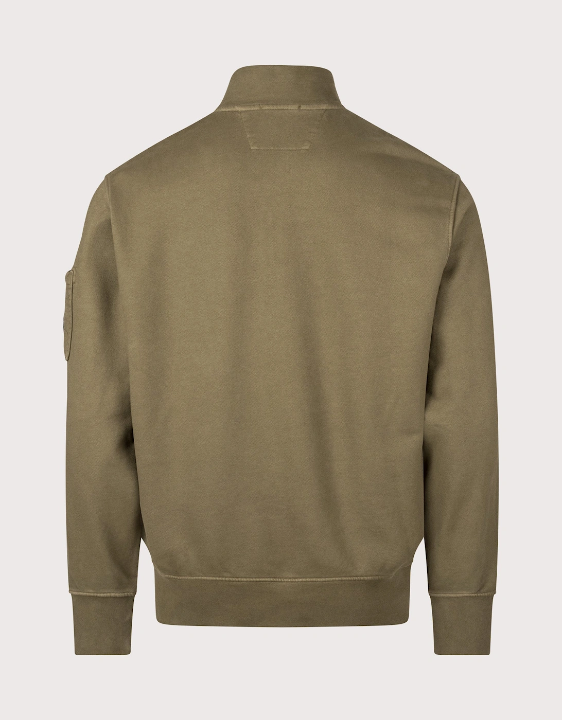 Diagonal Fleece Quarter Zip Sweatshirt