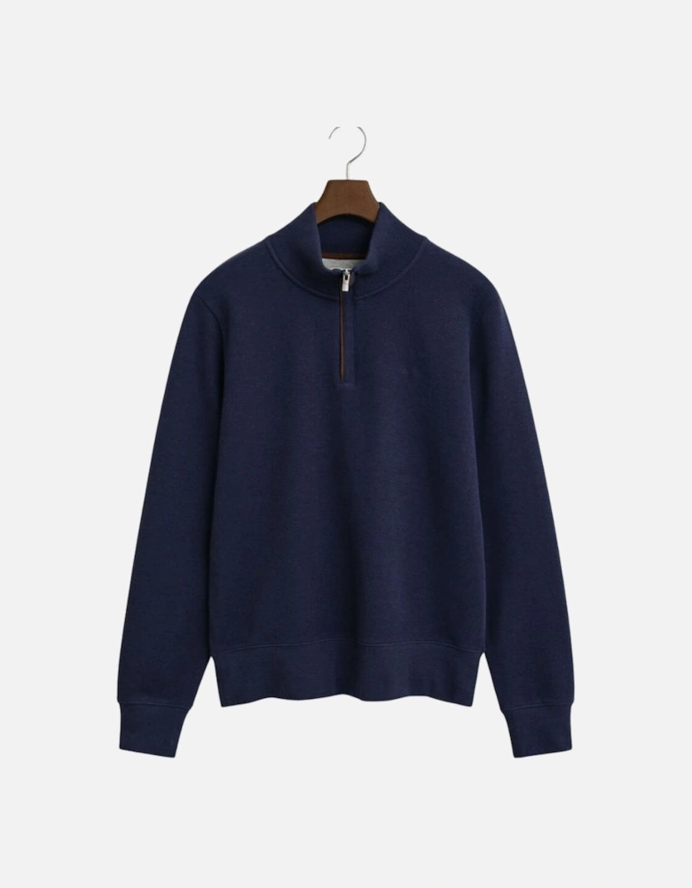 Sacker Rib Half Zip - Persian Blue