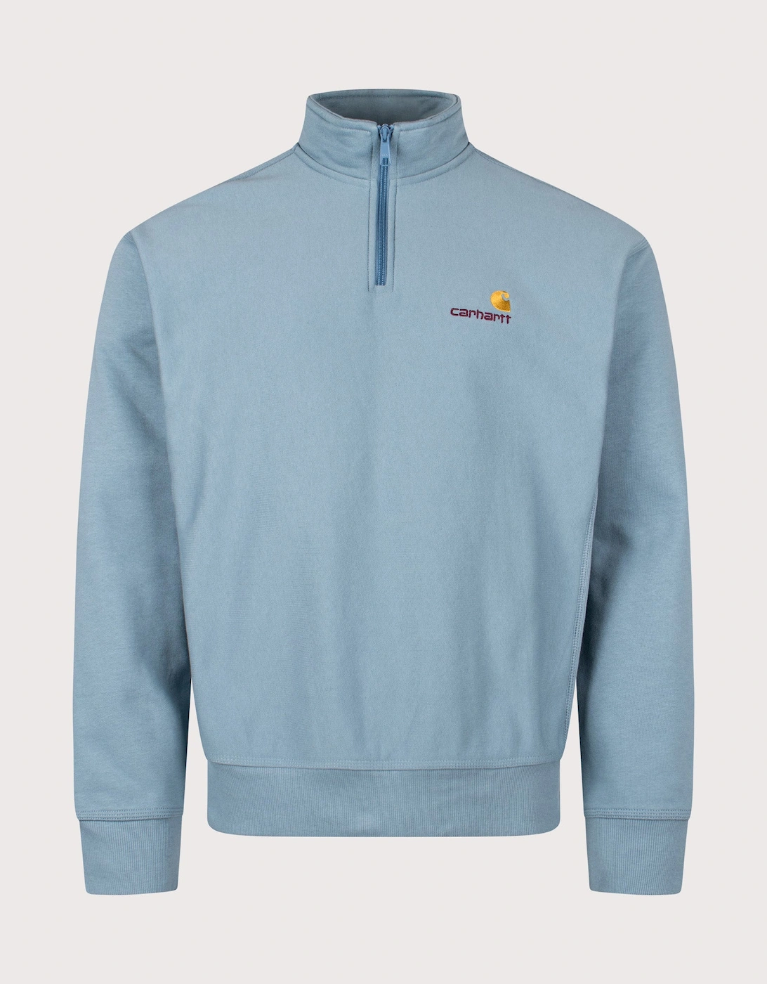 Relaxed Fit Quarter Zip American Script Sweatshirt, 4 of 3