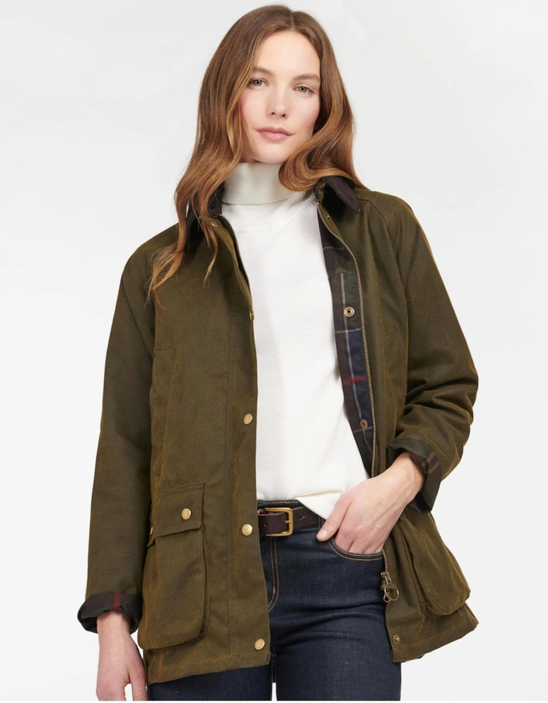 Acorn Wax Womens Jacket - Olive