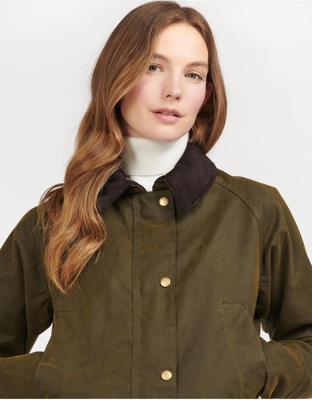 Acorn Wax Womens Jacket - Olive