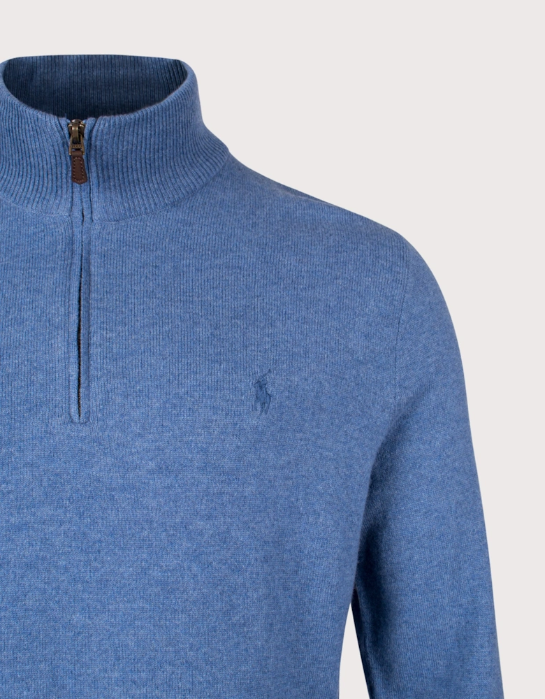 Merino Wool Quarter Zip Jumper