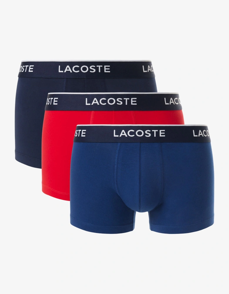 3-Pack of Mens Trunks - Navy Blue/Red-Methylene W64