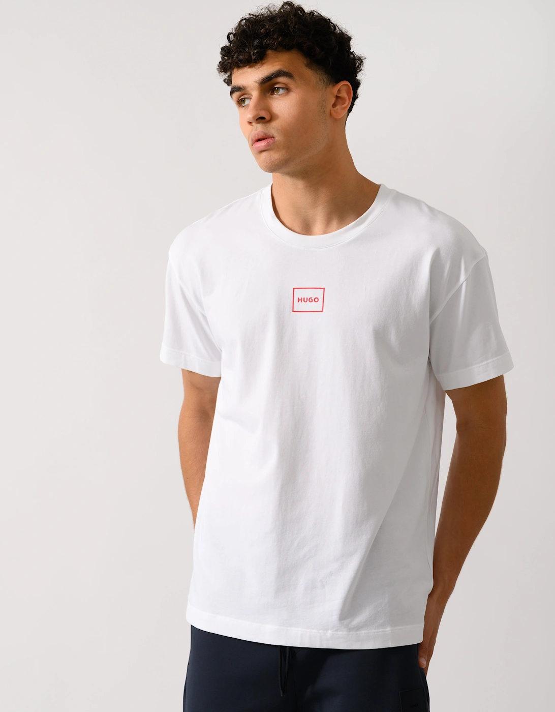 HUGO Laze Mens Loungewear T-Shirt - Natural 101, 5 of 4